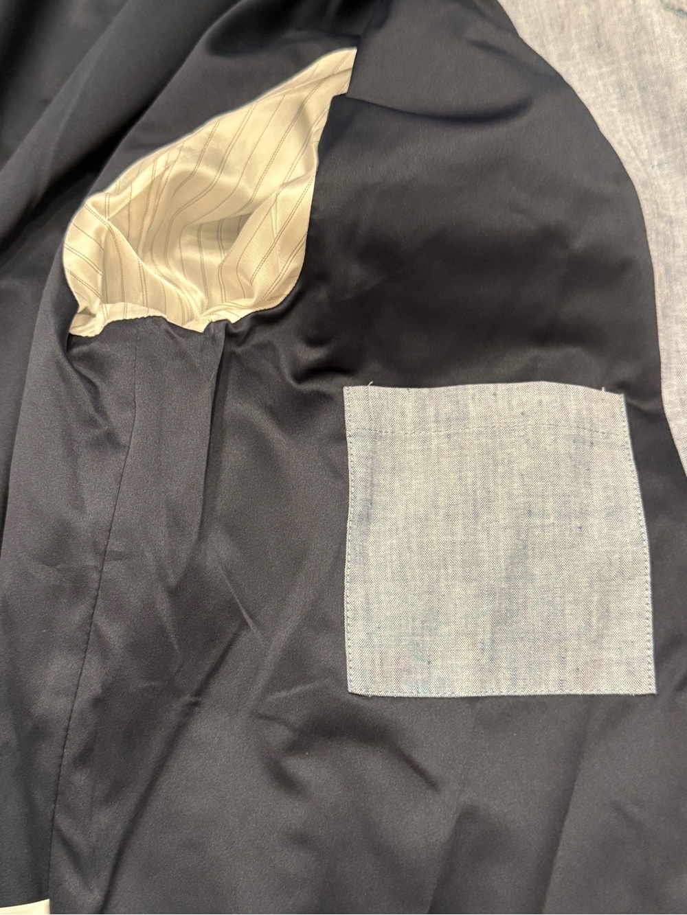 Express Light Blue Button-Front Shirt Jacket - Picture 8 of 11